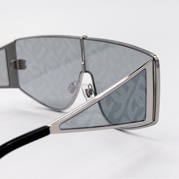 NEW DOLCE&GABBANA DG2305 05/AL SILVER METAL SQUARE UNISEX SUNGLASSES - Picture 8 of 11